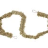 7.75' X 4" Gold Natural Jute Bow Artificial Christmas Garland - Unlit