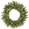 Pre-Lit Jack Pine Artificial Christmas Wreath - 30-Inch, Clear Lights
