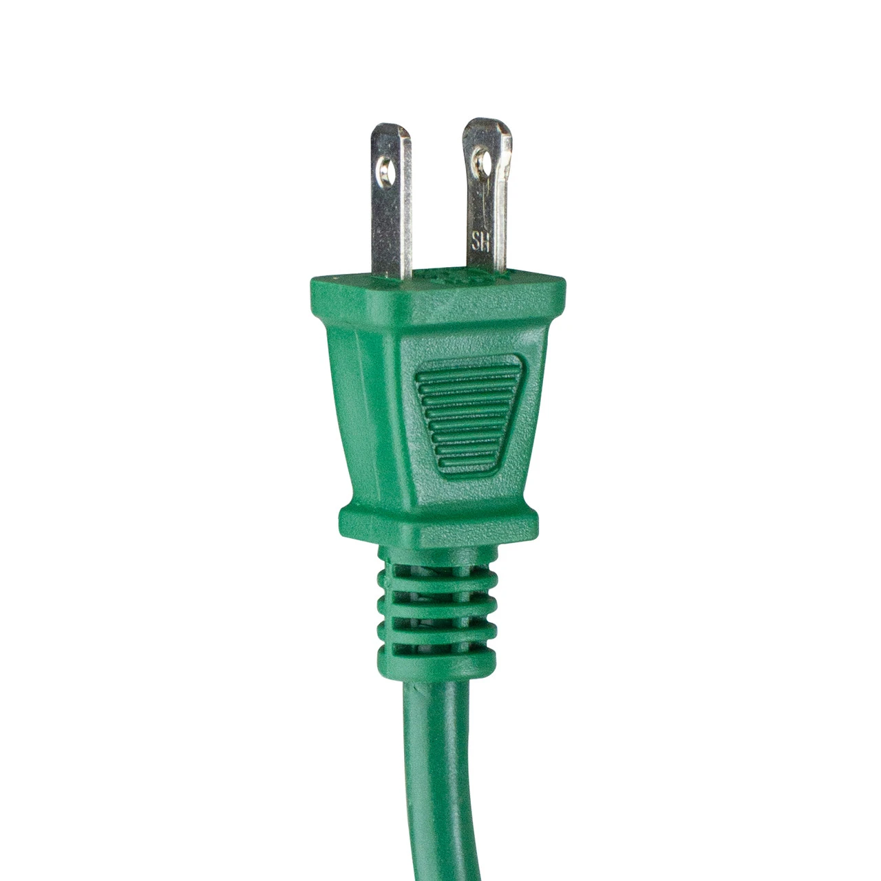 40' Green 2-Prong Outdoor Extension Power Cord With End Connector 3 40' Green 2-Prong Outdoor Extension Power Cord With End Connector - Image 3