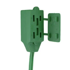 15' Green Indoor Power Extension Cord With 3-Outlets And Foot Switch -Best Christmas Store ys90571 2 67502.1667518784