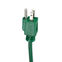 10' Green 3-Prong Outdoor Extension Power Cord With Fan Style Connector -Best Christmas Store ys90572 3 38158.1667535649