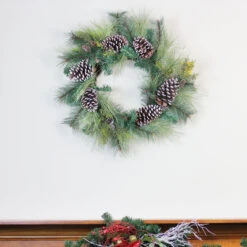 Mixed Long Needle Pine And Pine Cone Artificial Christmas Wreath - 28-Inch, Unlit -Best Christmas Store z2zarjwsb7uo2g7k3t4fccyhluobqnku 10262.1667657979